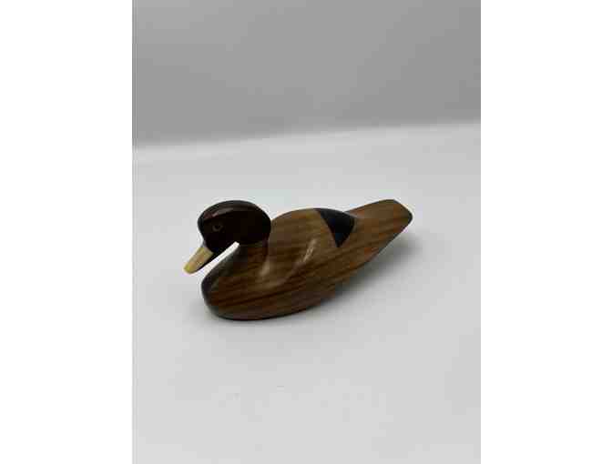 Carved wooden duck from Argentina