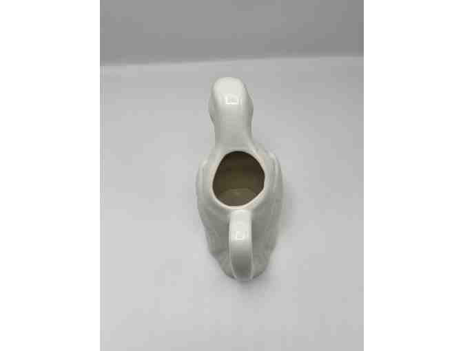 White Duck Ceramic Pottery Pitcher