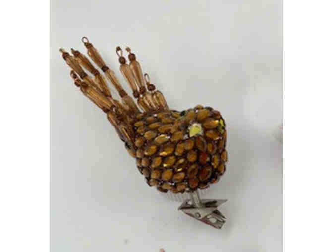 Holiday bird ornaments - Set 1