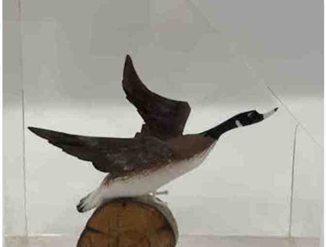 Canada goose bookends made of lucite