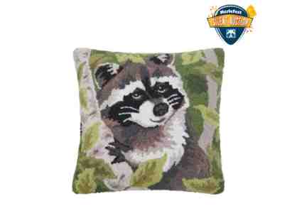 Raccoon In The Trees Decorative Pillow