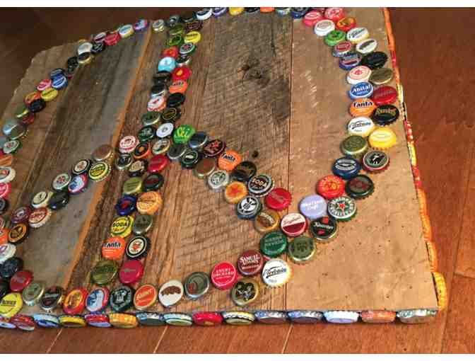 Bottle Cap Peace Sign--2C