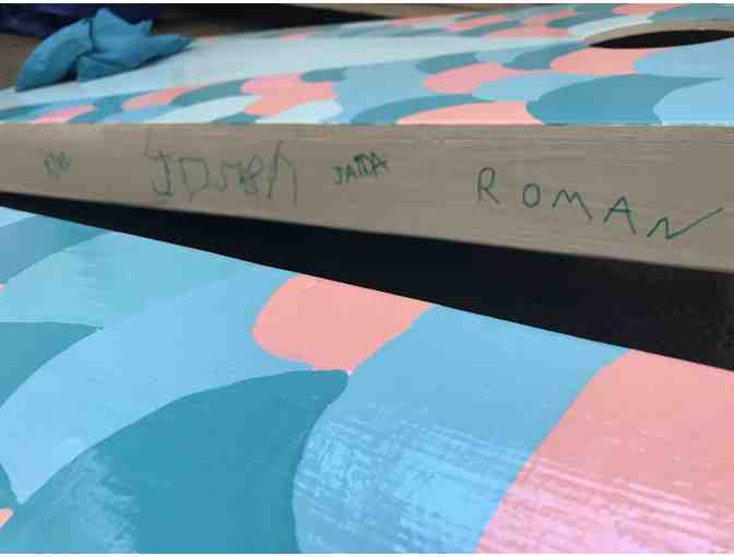 Handcrafted, Handpainted Cornhole Set--KC