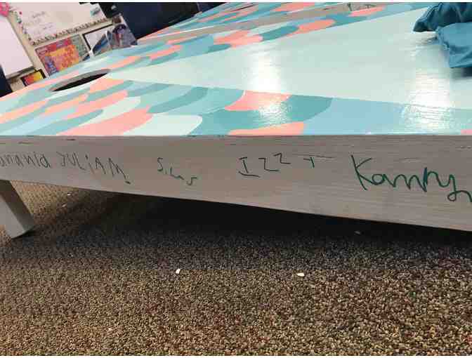 Handcrafted, Handpainted Cornhole Set--KC