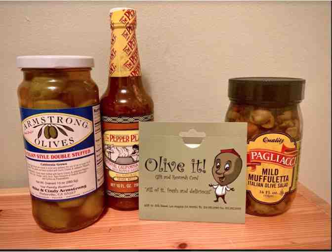 Olive It: $15 Gift Card for Lunch Plus Hot Pepper Sauce and Spicy Olives