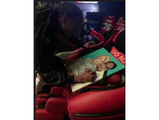 Snoop Dogg: Signed Painting (of him and Martha Stewart!)