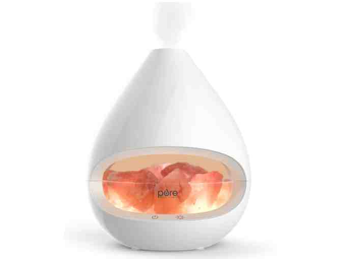 Pure Enrichment: PureGlow Crystal Himalayan Salt Rock Lamp & Essential Oil Diffuser