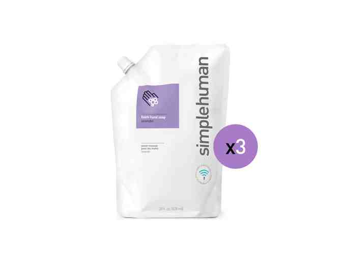 simplehuman Rechargeable Foam Soap Sensor Pump and Three Refills