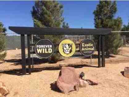 Four Passes and Barn Feed tickets for Forever Wild Exotic Animal Sanctuary