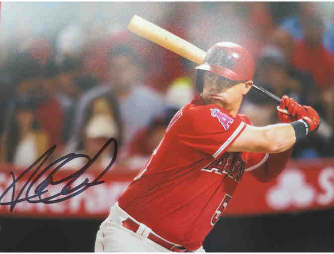 AUTOGRAPHED KOLE CALHOUN PHOTO FROM ANGELS BASEBALL