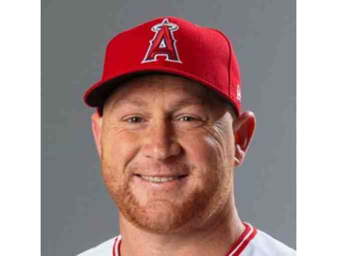 AUTOGRAPHED KOLE CALHOUN PHOTO FROM ANGELS BASEBALL