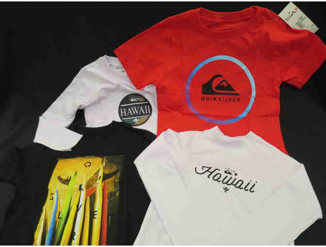 BOYS QUIKSILVER T-SHIRTS AND RASH GUARDS