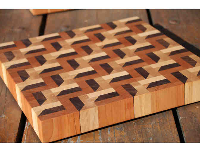 Handmade Quality End Grain 3-D Design Cutting Board #2