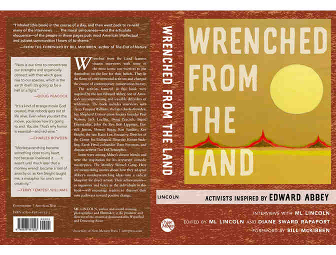 Signed Copy of Wrenched from the Land: Activists Inspired by Edward Abbey