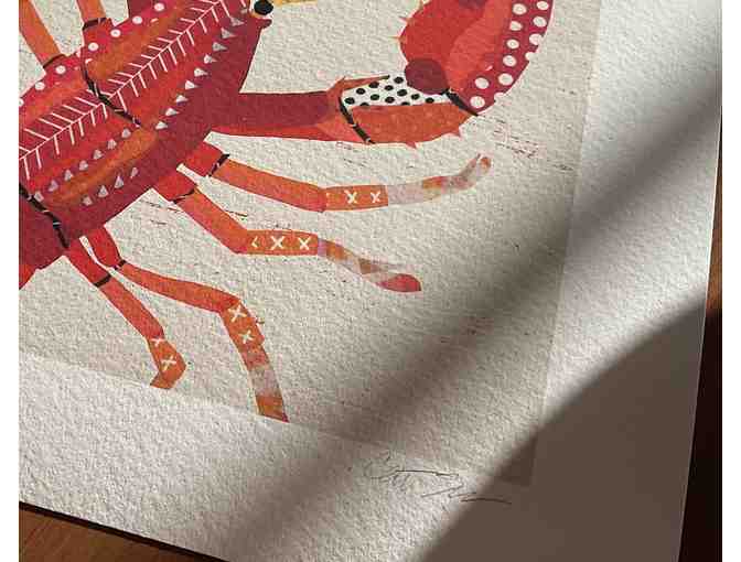 Cat's Coastal Studio - Lobster and Blue Crab Print Set