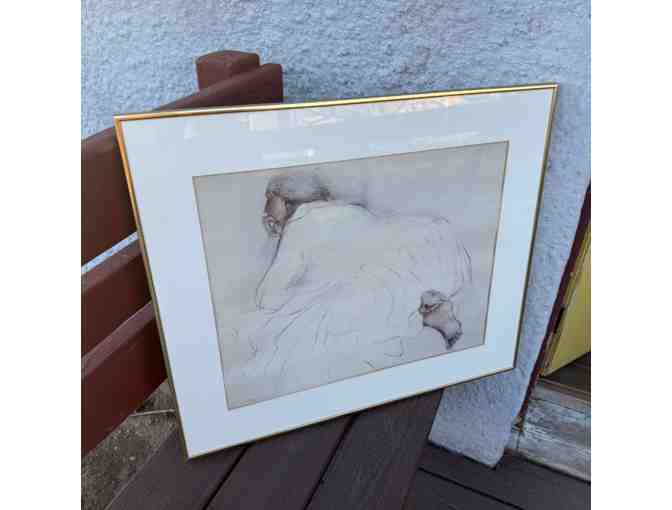 Framed R.C. Gorman Print - Pensive Woman